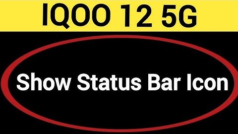How to show status bar icon IQOO 12 5G, status bar icon Kaise lagaen