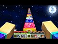 Minecraft MAIS sur une ligne de LUCKYBLOCKS ! (c'est compliqué !)