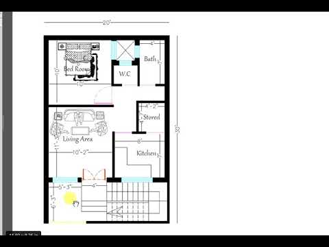 600 Sq Ft Best House Plan In 20x30, 600 Square Foot House Plans