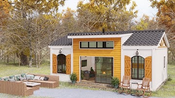 Possibly the Coziest Tiny House - 2 20ft Shipping Container Homes