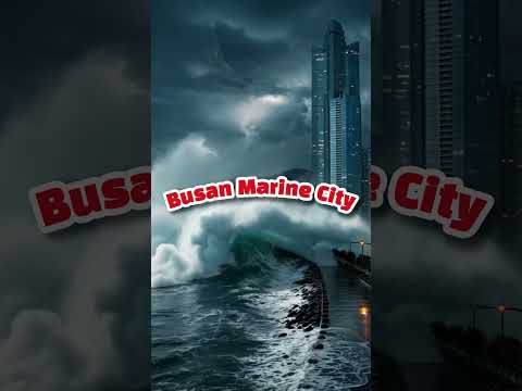 AI Simulated Tsunami Hits Busan Marine City | 초거대 쓰나미가 부산 마린시티를 덮친다면