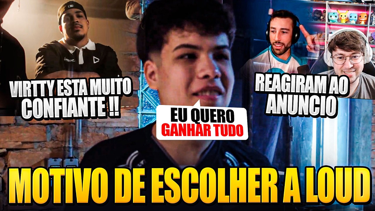 🚨LOUD ERDE REVELA O MOTIVO DE ESCOLHER A LOUD e STREAMERS REAGEM O ANUNCIO !