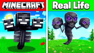 MINECRAFT MOBS IN REAL LIFE 2! (animals, items, bosses)