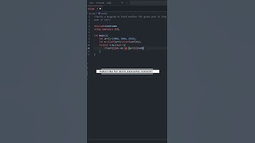 C++ Program to Check for Leap Years  #shorts