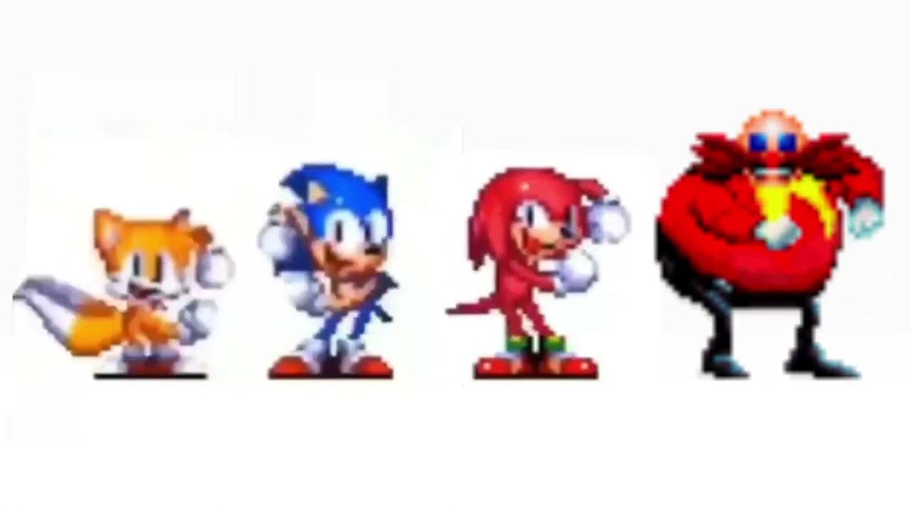 Classic Sonic, Tails, Knuckles and Eggman Dancing Meme (Full Version ...