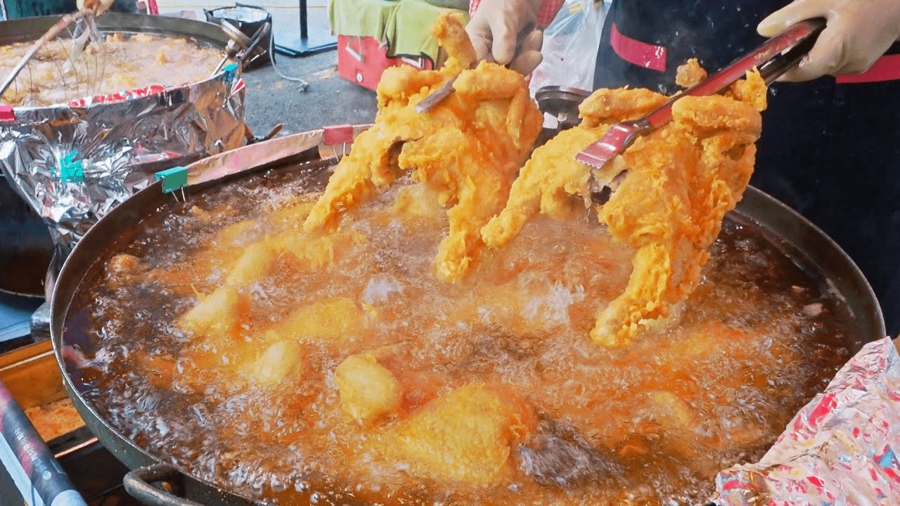 ⁣Popular in the market！Tasty Fried Whole Chicken, Fried Chicken / 市場人氣！酥脆炸全雞, 炸雞腿, 炸雞胗