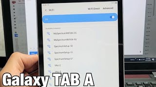 Galaxy TAB A: How to Connect to Wifi Internet Network screenshot 4