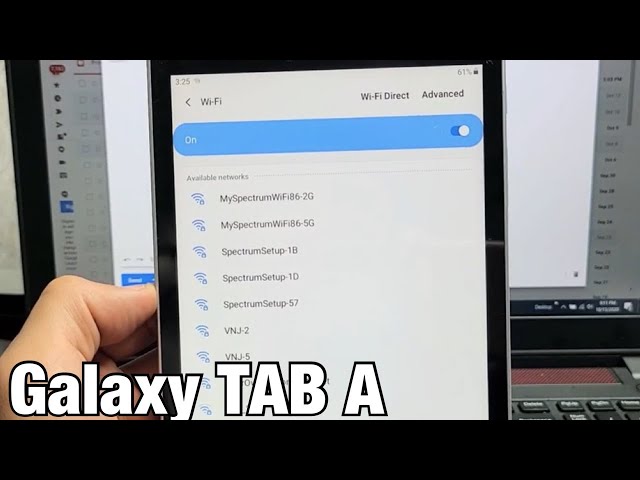 Galaxy TAB A: How to Connect to Wifi Internet Network class=