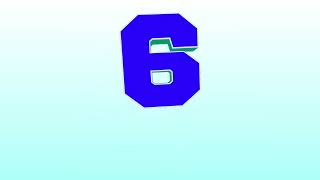 Celebrity Blue 3D Countdown 10 - 1 Motion Graphics 4K 30fps Copyright Free Wealth