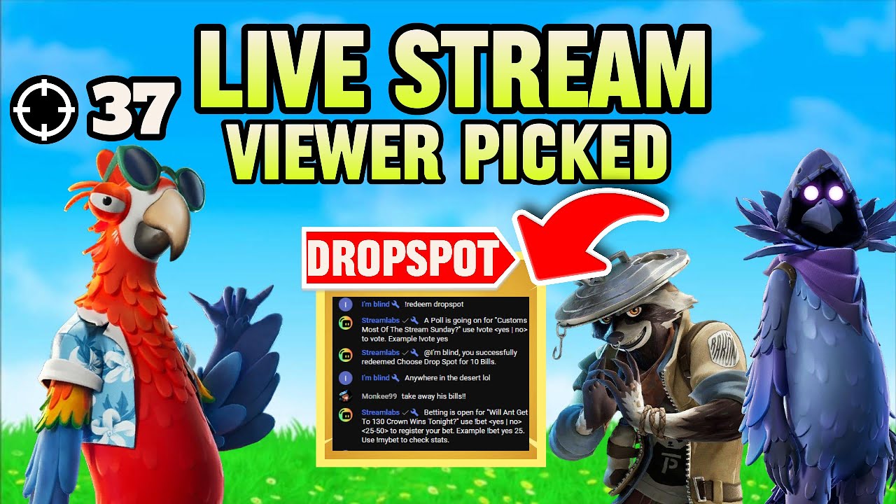 Live Streamed Dropped Live Stream Viewer Picked Our Drop Spot! - YouTube