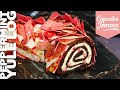 The Very Best Yule Log You'll Ever Make? YES!! Peppermint Candy Cane Yule Log | Cupcake Jemma