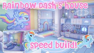 ♡ Rainbow Dash inspired speed build!!🌈✨adopt me roblox ♡