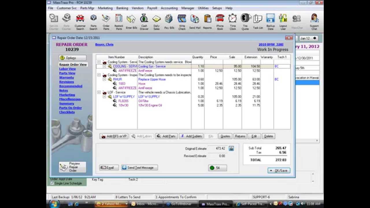 *NEW* Self Paced Training Lesson #4 - Writing Repair Orders (Including Sublets)