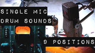 Recording Drums with a Single Vintage (1940s) Ribbon Mic and Tube Preamp