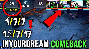 inYourdreaM EPIC Tinker Comeback From LoL to GOD - Dota 2 SEA SUPERSTAR TOP 1 MMR Rank Season 1 & 2