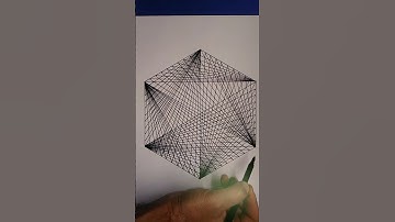 Fast Timelapse / Drawing Spiral in a Hexagon #shorts #timelapsedrawing #spiralpattern #spiral #draw