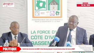 Cissé Bacongo parle de la question du retour de Guillaume Soro au RHDP