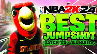 BEST JUMPSHOT FOR EASY GREENS IN NBA 2K24! ( ANY BUILDS ) 3PT & MIDDY!