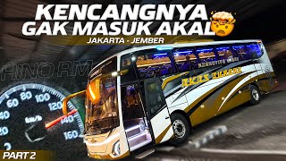TERNYATA BENAR, BUS INI KENCANG BANGET‼️AKAS AURORA Executive Class Jakarta - Jember PART 2