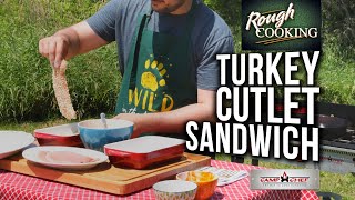 A "katsu sandwich" is japanese style cutlet sandwich, that normally
made with pork cutlet, but using wild turkey breast meat sure fire way
to imp...