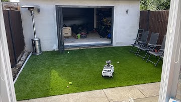 DIY Garden Project Artificial Grass Ground Work and Laying. 11mins Timelapse