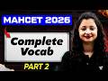 MAH CET 2026 Complete Vocab (Part 2)🔥 Most Important Words for 99+%ile | Alpa Sharma