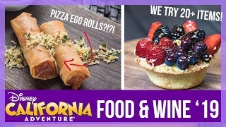 Disney California Food and Wine 2019 Guide | Trying 20+  items and HIDDEN TREATS?!