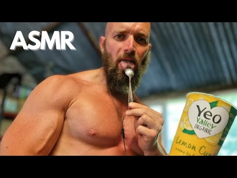 ASMR Yogurt Eating Sounds With Spoon Licking | Whispered | ASMR Mouth Sounds
