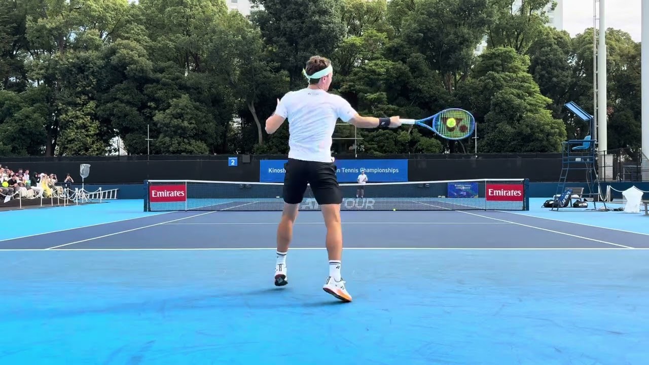 (2025 Japan Open) Casper Ruud. Before semi-finals practice.【キャスパールード試合前練習】
