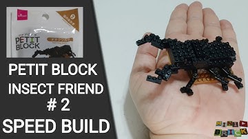 PETIT BLOCK | Insect Friend #2 GIANT STAG BEETLE | Stop motion speed build review