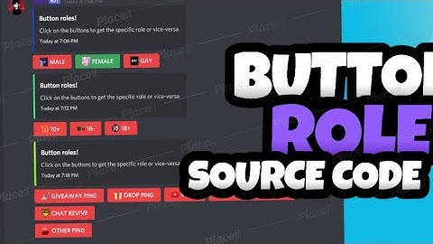 ROLE BOT SOURCE CODE WITH BUTTONS 😯WORKING V13