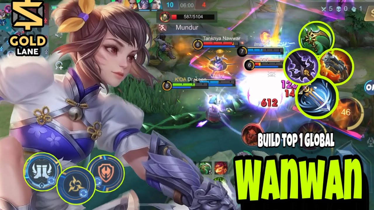 WANWAN DAMAGE SAKIT ITU ALASAN SLALU DI BANNED DI RANK, BEST BUILD 2024 | MOBILE LEGENDS