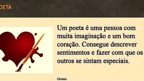 O que falar de um poeta?