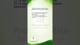 Role of Credit Rating Agencies? 📉 #Shorts #nism #nismprep #nismexam