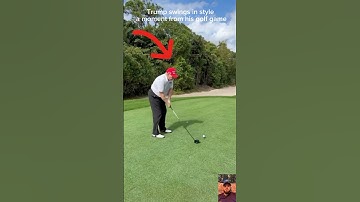 Trump swings in style a moment from his golf game #donaldtrump #trumpnews #trump #trump2025 #maga