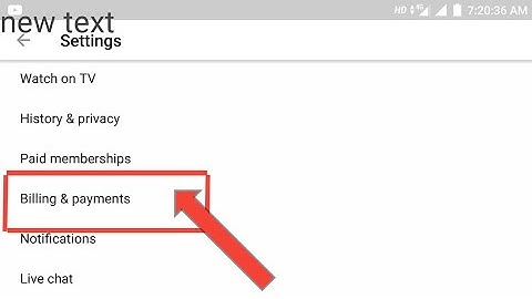YouTube new feature billing and payment