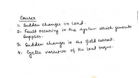 lecture 21 Hunting of Synchronous Machine