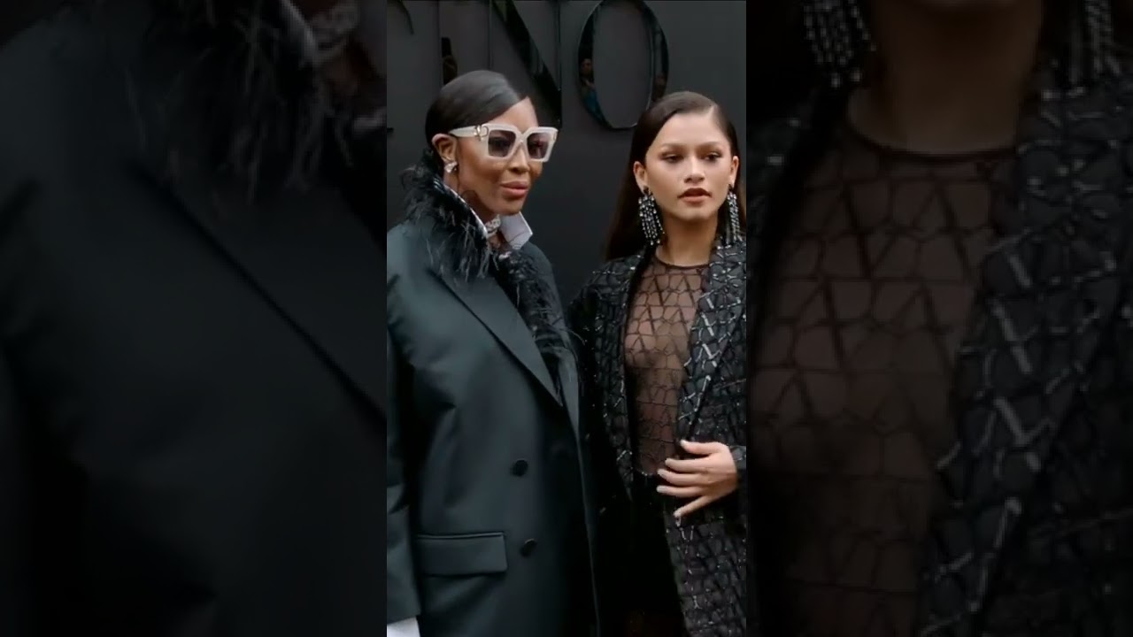 Zendaya & Naomi At Valentino SS23 Show