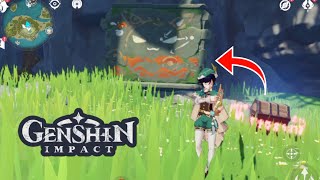 Cara menghancurkan batu kotak bergambar menggunakan bola - Genshin Impact || traveller genshin impac screenshot 1
