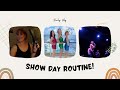 Show day routine with show clips  cruise ship performer