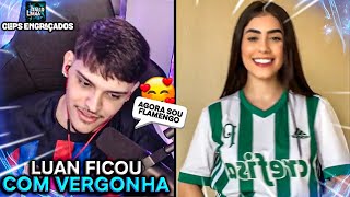 LUAN REAGINDO A RAJAH DANÇANDO COM A CAMISA DO PALMEIRAS !? SHELBY TOMOU G0LPE DO PAULINHO