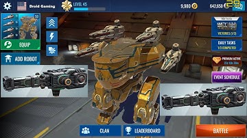 Weapons like Gekko in War Robots | Mech Wars: Multiplayer Robots Battle | Mach Robot with 4x Hammer.