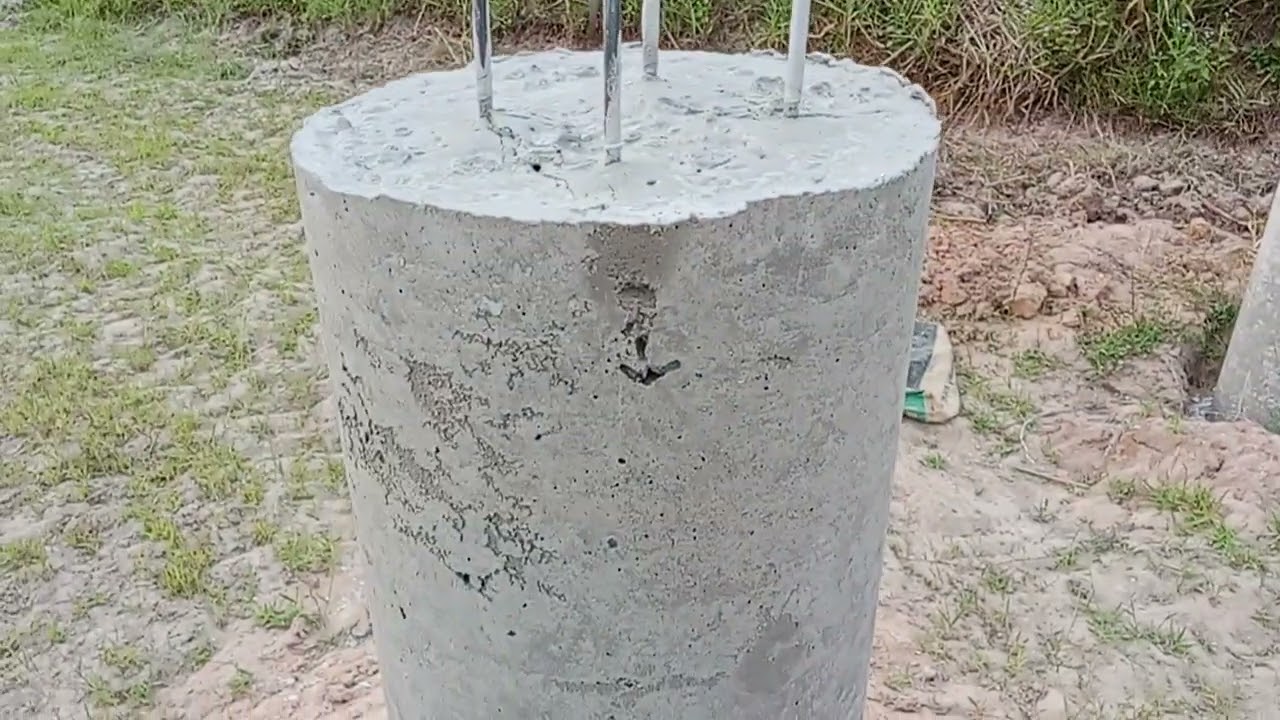 #หล่อเสาปูนกลม