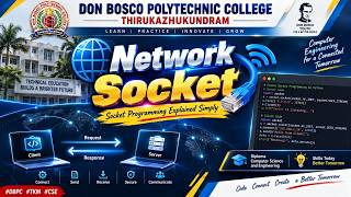🌐 Network Socket 💻🔌 | Socket Programming Explained Simply 🚀 | #DBPC #TKM #CSE