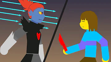 Undyne the Undying VS Frisk FULL (Animasyon)