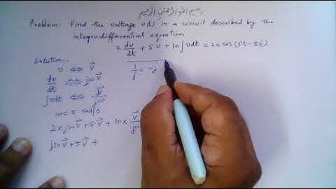 Muhammad Farooq-i-Azam: Solution of Integrodifferential Equation Using Phasors