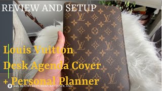 ⚡️New video⚡️ My New Awesome Louis Vuitton A5 Desk Agenda Planner in LV  Monogram Eclipse Outfitted with Cloth & Paper! Giveaway!! Link…