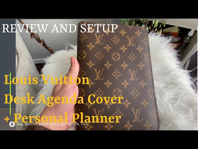 Louis Vuitton Desk Agenda Cover Review & Personal Planner Set Up 