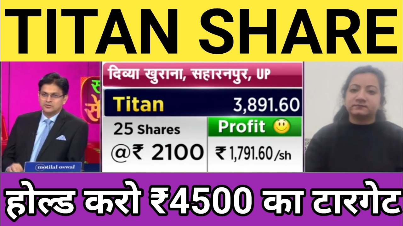 Titan company share latest news | titan company share target price | titan company share dividend 