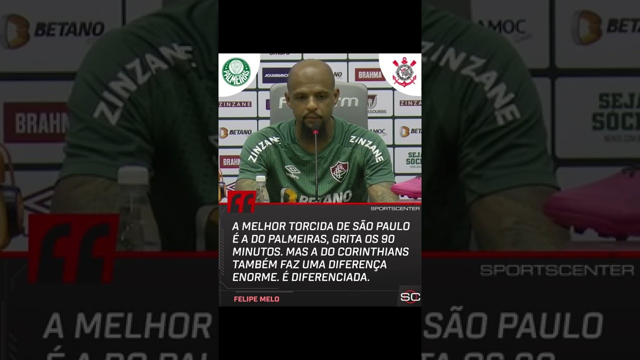 E ESSA DECLARAÇÃO DO FELIPE MELO SOBRE A TORCIDA DO PALMEIRAS? #Shorts